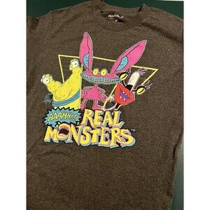 Nickelodeon AAAHH!!! Real Monsters MEDIUM T-Shirt Retro 90’s TV Cartoon Horror